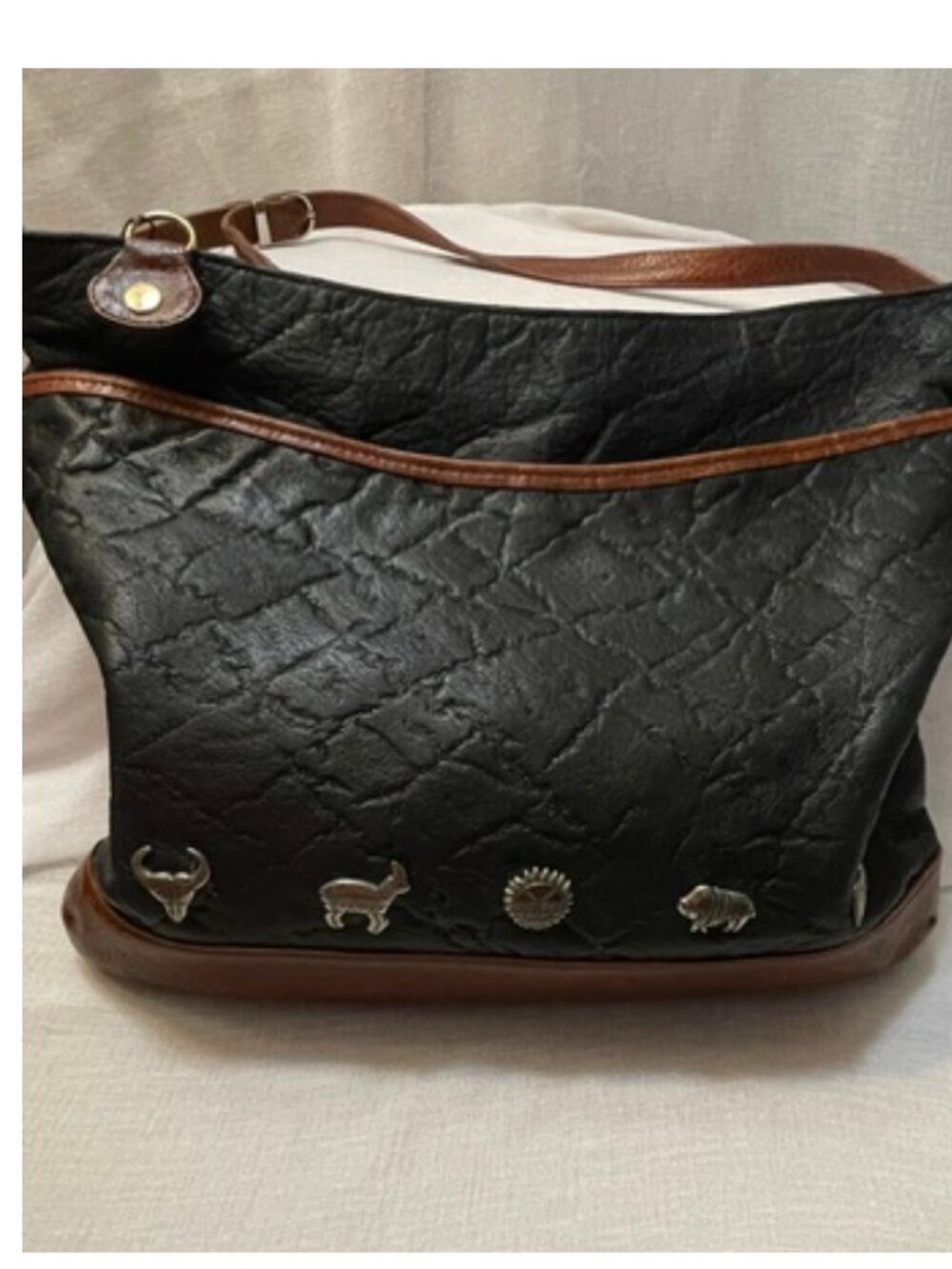 vintage Marco Avané two-tone leather handbag